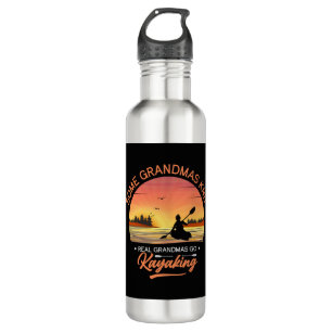 Botella De Agua Grandma Kayaking