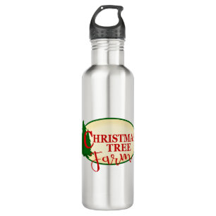 Botella De Agua Granja de árbol de Navidad