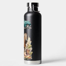 Botella De Agua Granja de caballos de un hombre