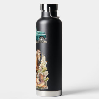 Botella De Agua Granja de caballos de un hombre