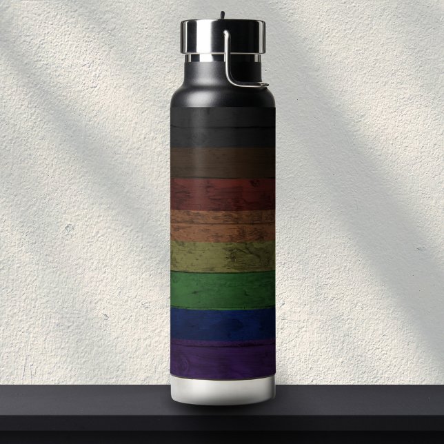 Botella De Agua Grano de madera rústico Orgullo Filadelfia Bandera (Subido por el creador)
