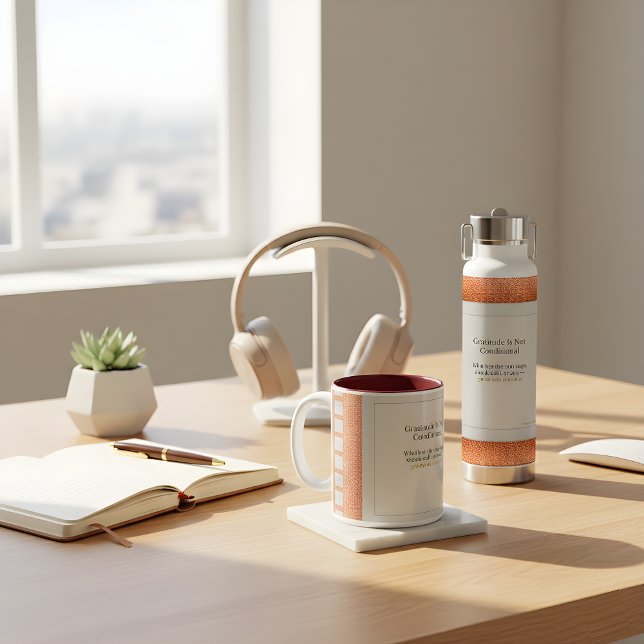 Botella De Agua Gratitude Remains Gratitude Beyond the Clock (Stay centered with the Gratitude Remains™ duo—a ritual of presence 4 every rhythm of life. Haveanice)