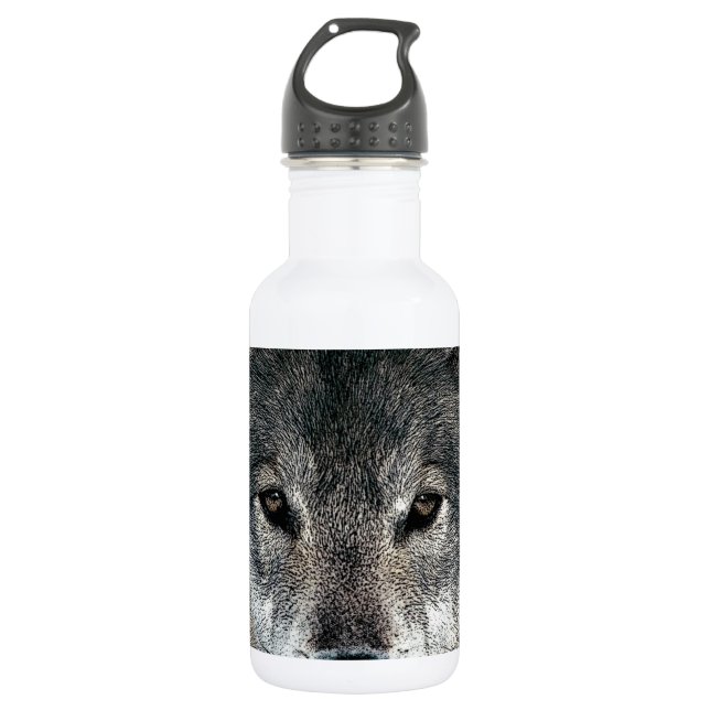 Botella De Agua Gray Wolf (Anverso)
