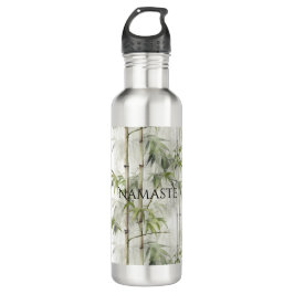 Botella De Agua Green Bamboo Mindfulness Yoga