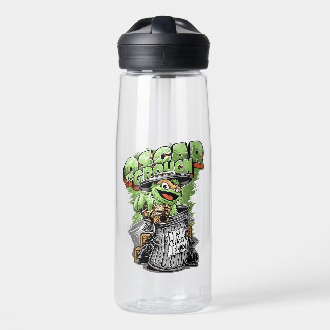 Botella De Agua Green Garbage Monster  (Delante)