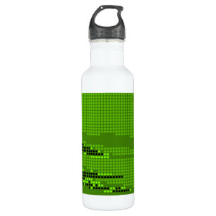 BOTELLA DE AGUA GREEN LIME NEON NEON RETRO PUNTOS ART