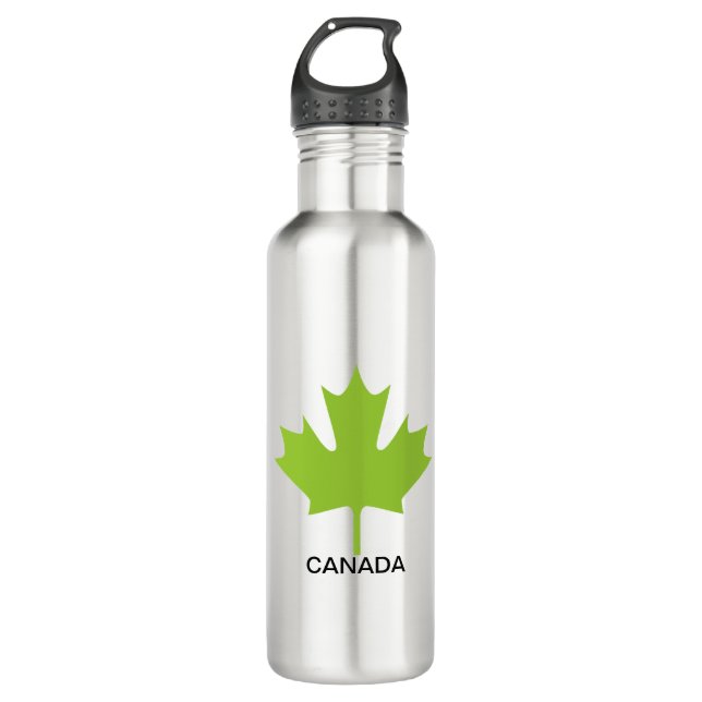 Botella De Agua Green Maple Leaf Canada (Anverso)