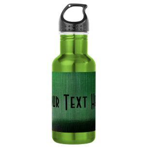 Botella De Agua Green Metalline Sheen