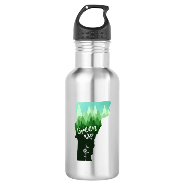 Botella De Agua Green Up Vermont (Anverso)