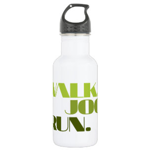 Botella De Agua GREEN WALK JOG RUN (fuente CHUNKY)