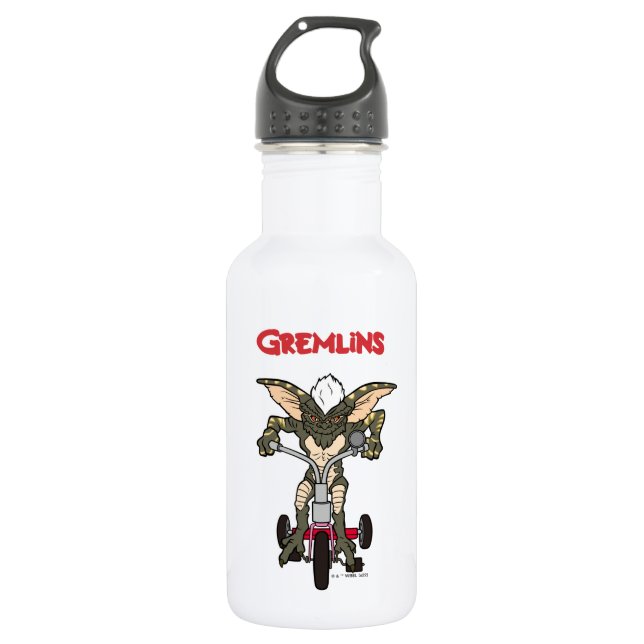 Botella De Agua Gremlins | Triciclo de franjas (Anverso)