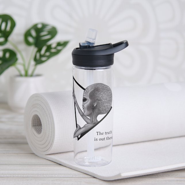 Botella De Agua Grey Alien, la verdad está ahí fuera (Yoga)