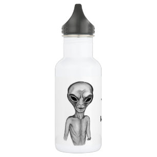Botella De Agua Grey Alien , quiero creer