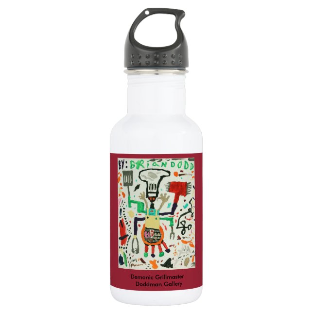 Botella De Agua Grillmaster demoníaco (Anverso)