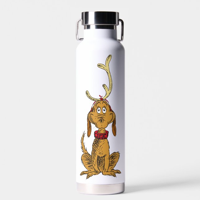 Botella De Agua Grinch Clásico | Máximo (Delantero)