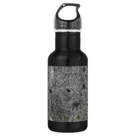 Botella De Agua Gris del granito con el texto