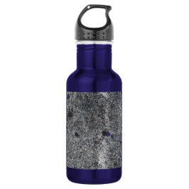 Botella De Agua Gris del granito con los detalles y el texto