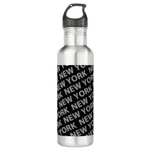 Botella De Agua Gris del patrón de Nueva York