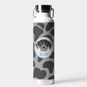 Botella De Agua Gris, mascota de perro visto