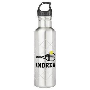 Botella De Agua Gris plateado personalizado de tenis
