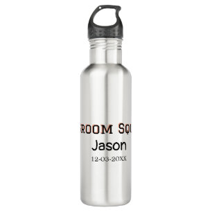 Botella De Agua Groom Squad groomsman despedida de soltera agregar