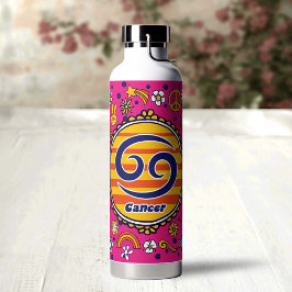 Botella De Agua Groovy Cancer Custom