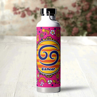 Botella De Agua Groovy Cancer Custom