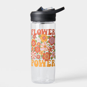 Botella De Agua Groovy Flower Power Graphic