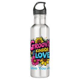 Botella De Agua Groovy Kinda Love