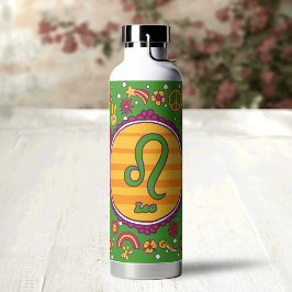 Botella De Agua Groovy Leo Personalizado