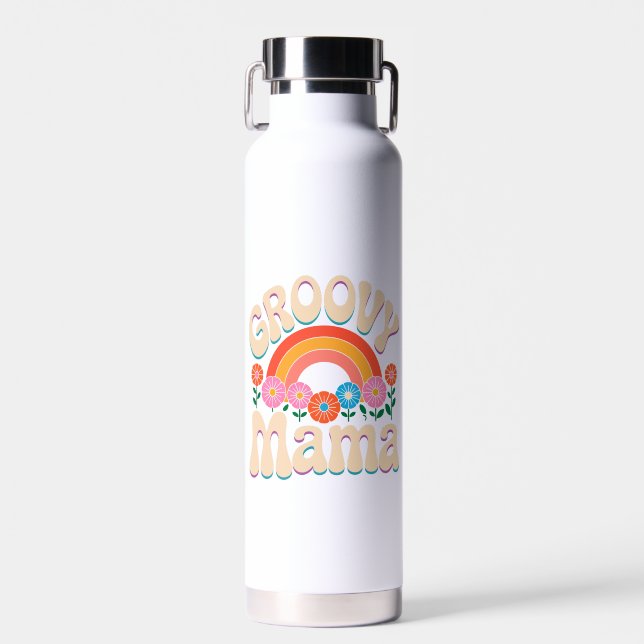 Botella De Agua Groovy Mama Boho Vibes (Delantero)