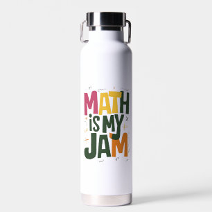 Botella De Agua Groovy Math es mi jam primer día de regreso a clas