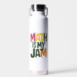 Botella De Agua Groovy Math es mi mermelada de vuelta a la escuela<br><div class="desc">Groovy Math es mi mermelada de regreso a la escuela de matemáticas</div>