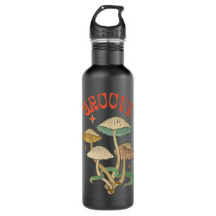 Botella De Agua Groovy Psychedelic Mushroom Throwback 70's Retro H