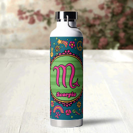 Botella De Agua Groovy Scorpio Personalizado