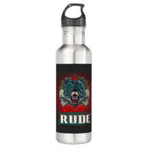 grosero, cráneo y oso