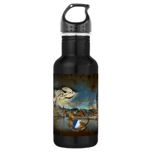 Botella De Agua Grunge del vintage de LUCERNA -