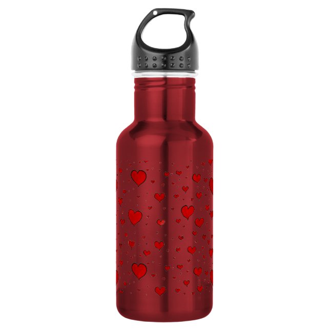 Botella De Agua Grupo de Corazones Libertad (Anverso)