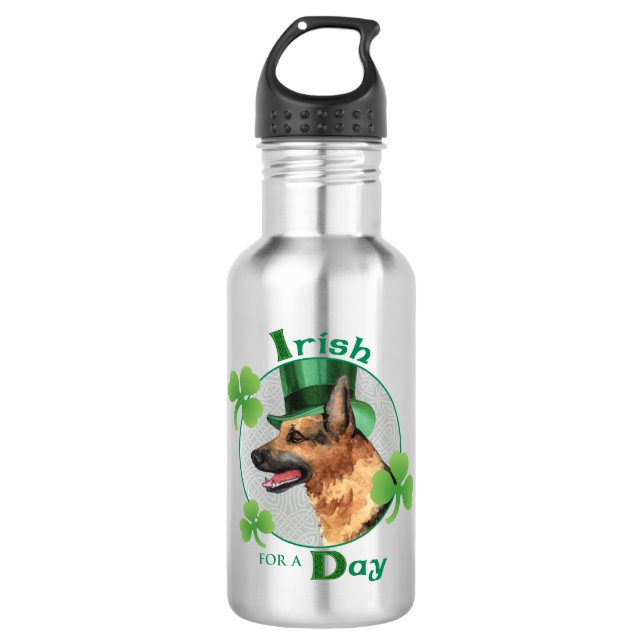 Botella De Agua GSD del Día de San Patricio (Anverso)
