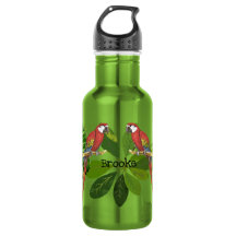 Guacamayo y follaje tropical personalizado