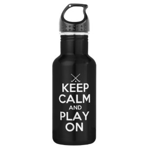 Botella De Agua Guarde el hockey hierba de la calma y del juego