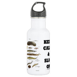 Botella De Agua Guarde la calma y la barra en (el humor de la