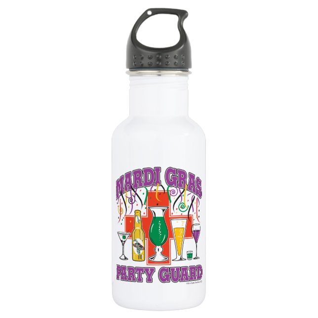 Botella De Agua Guardia Fiesta de Nueva Orleans (Anverso)