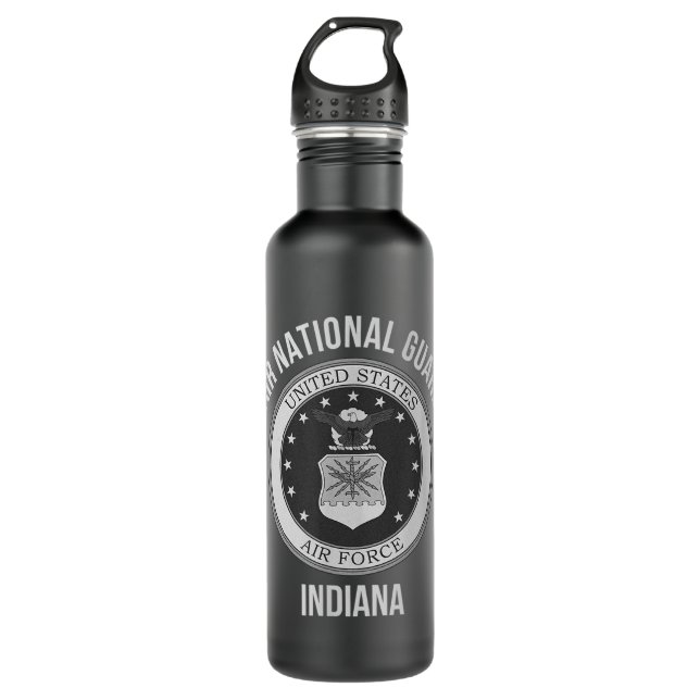 Botella De Agua Guardia Nacional del Aire de Indiana (Anverso)