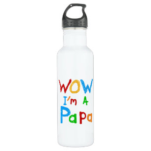 Botella De Agua Guau, soy una camiseta de papá y