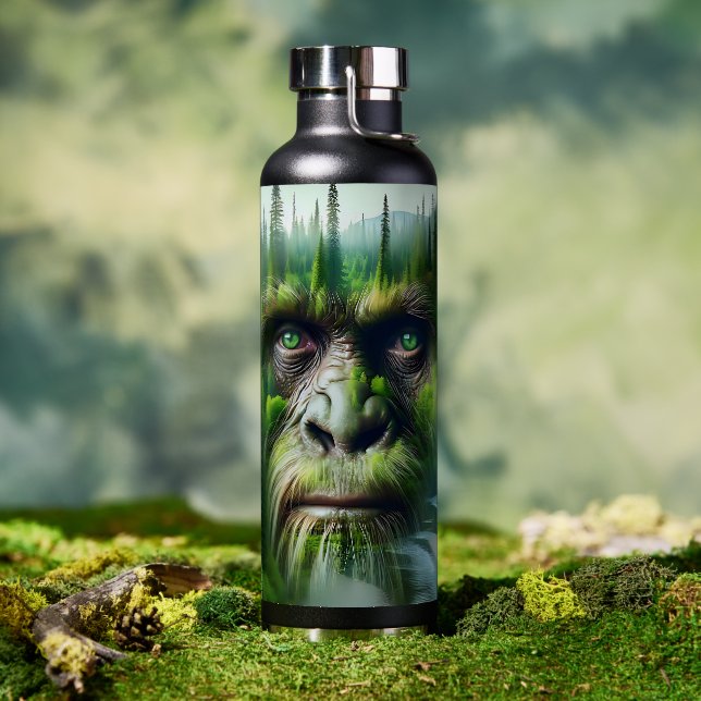 Botella De Agua Guay Sasquatch en los bosques (Al aire libre (girado))