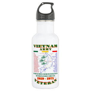 BOTELLA DE AGUA GUERRA DE VIETNAM. VETERANO AMERICANO DEL EJÉRCITO