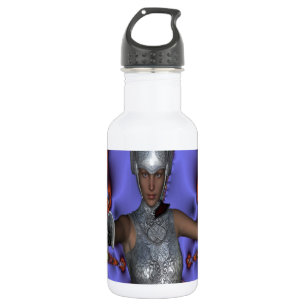Botella De Agua Guerrero plateado