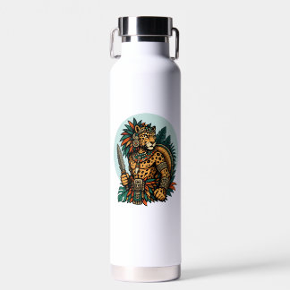 Botella De Agua Guerrero Valiente de la Tribu Jaguar