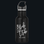 Botella De Agua Guión blanco de tribu de novia<br><div class="desc"></div>
